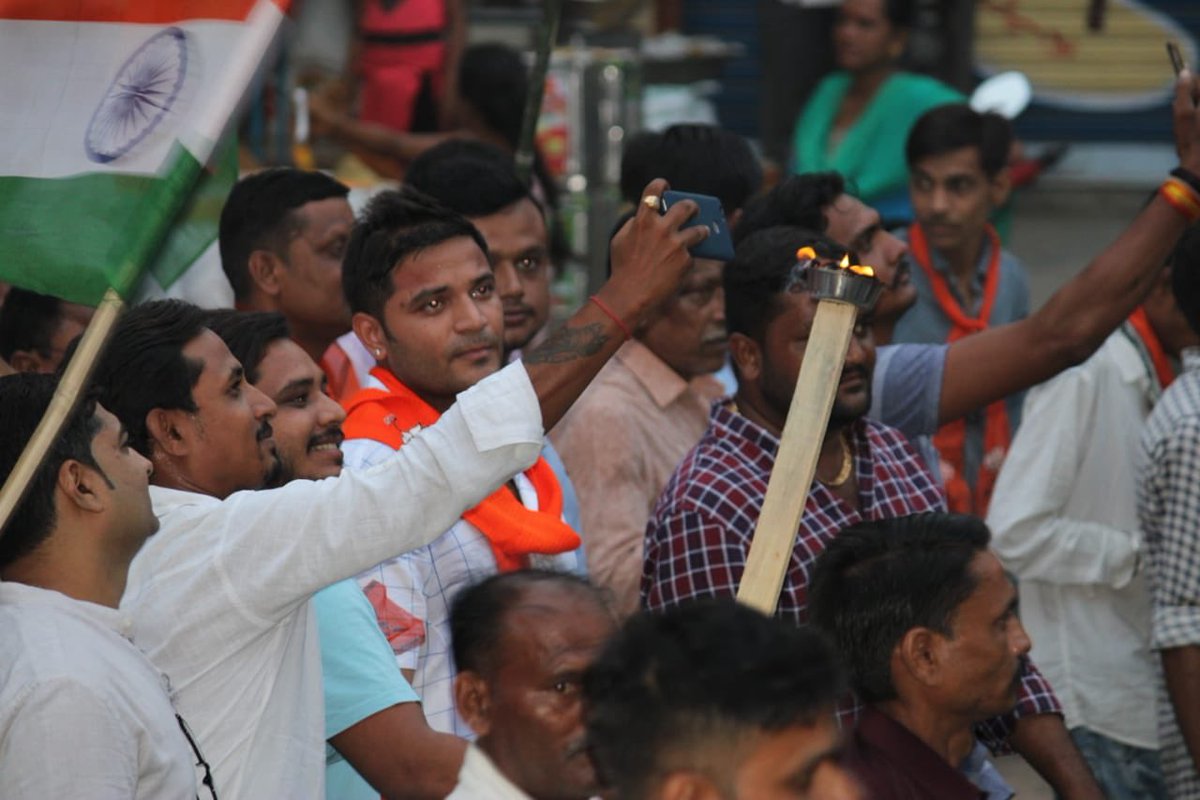 MP_Kanjari's tweet image. "Akhand Bharat Smruti Divas" is glorious effort to make the youth of this country understand this vision called India. i congratulate everyone who participated in this "Mashaal Rally" and showed the real strength of the youth. 

At #Ghoghamba District #Panchmahal 

#BJYM #Halol