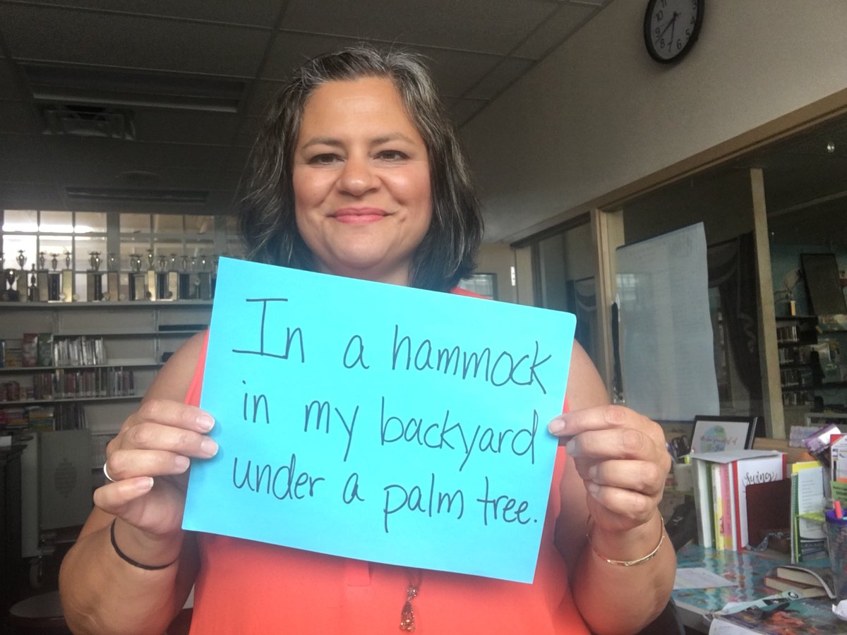 WilsonMSLibrary's tweet image. ReadingLife is WWMS Media Center’s annual theme.   Be mindful of your reading life by responding to our monthly questions. Use #ReadingLife to tag your responses!   Q for August:  Where is Your favorite place to read?