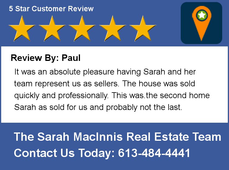 SarahMacInnis's tweet photo. Review By: Paul It was an absolute pleasure having Sarah and her team represent us as sellers. The house was sold qu https://t.co/cZtEdVXdoD