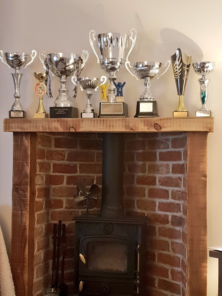 ALSIN1012's tweet photo. Brought home the @ChorleySSP 2018 Players Player Trophy home today... it got prize position on the fire place ๐ #2016winner #2018winner #slightlyovershadowed ๐ https://t.co/uu7xlS3wbU