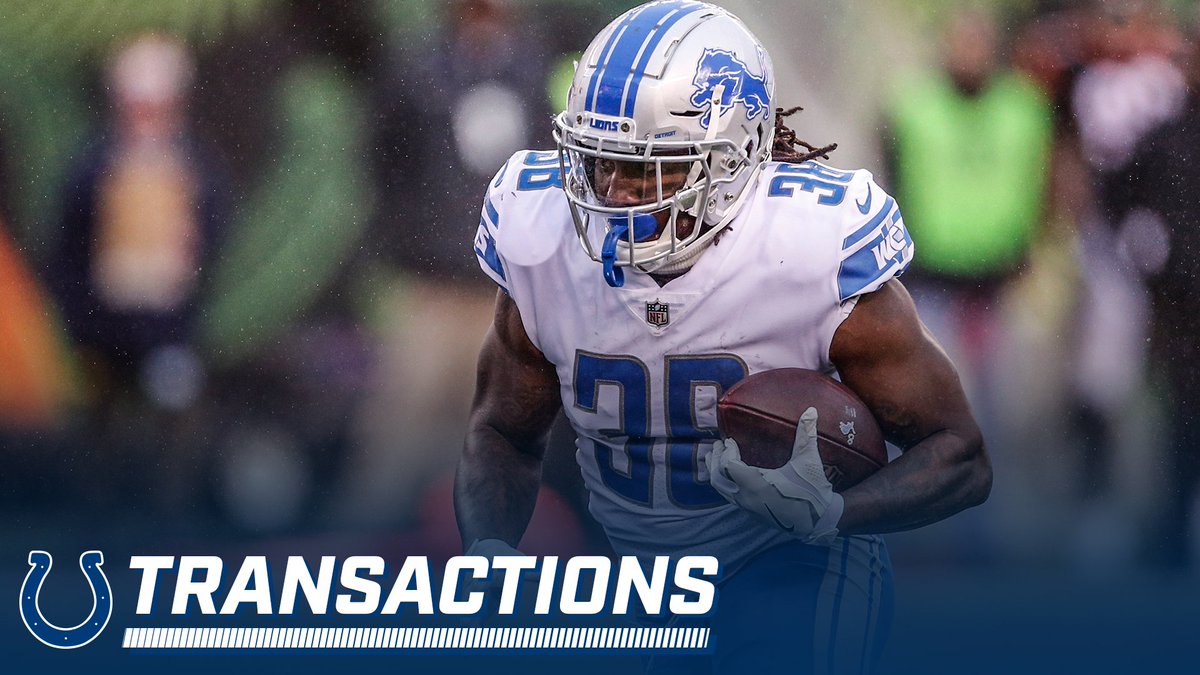 We have signed RB @TionGreen and waived-Non-Football Illness LB William Ossai: indcolts.co/p8j79f https://t.co/8yWfZrvaeI