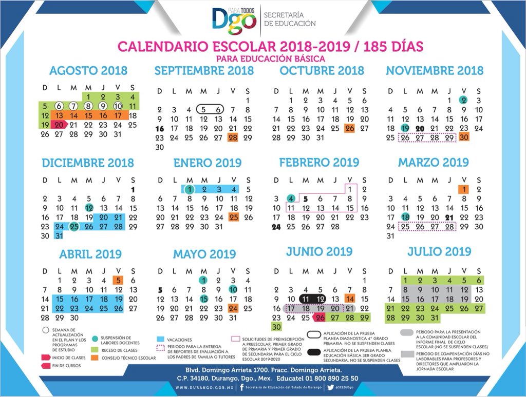 acre Aplicar vocal calendario escolar 2018 2020 tanto De Verdad ...