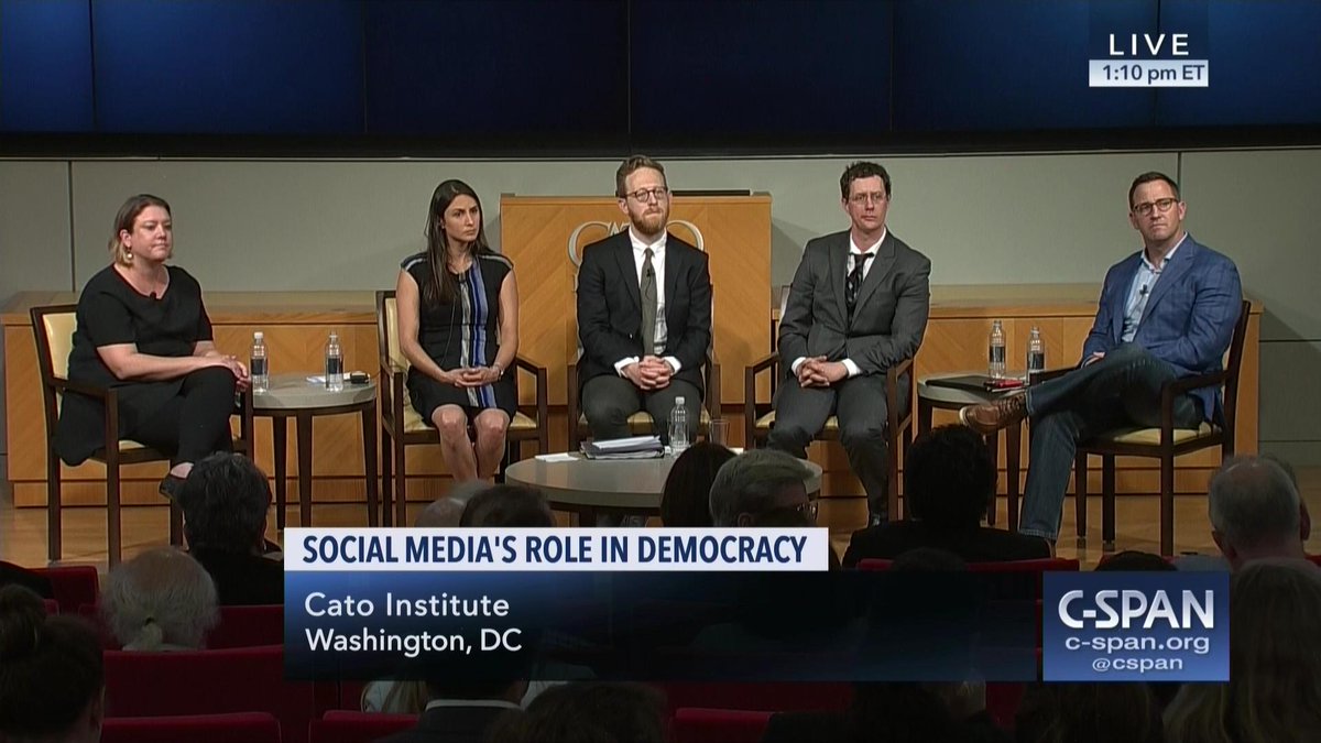 CSPANClassroom's tweet photo. What is social media's role in democracy? Use this lesson plan with students to hear from people in the industry and engage in class discussion on this timely topic. https://t.co/D6Ib5RHMpp #sschat #hsgovchat https://t.co/OYwcGpf42M