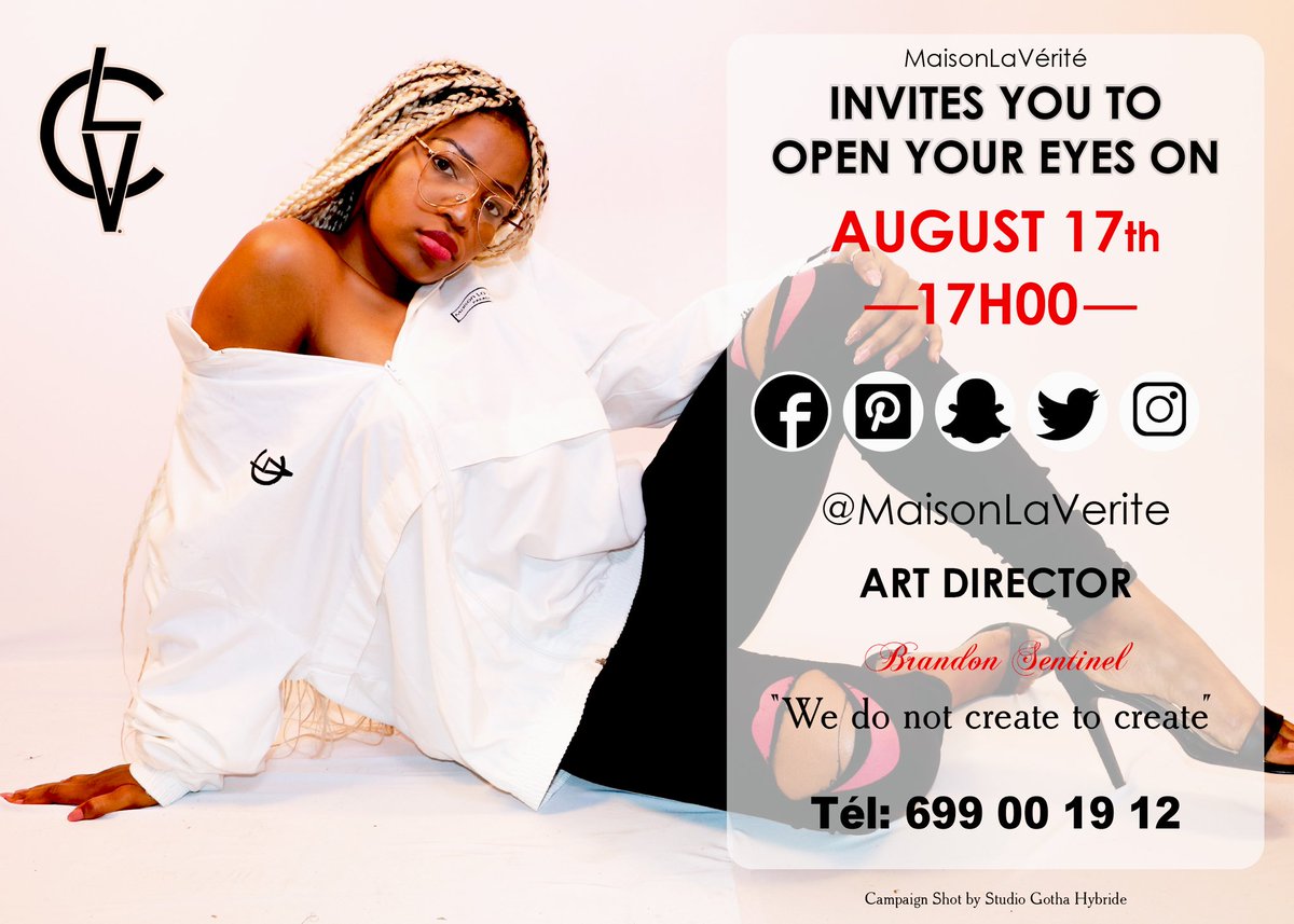 Republiqverite's tweet photo. Avenue 420 King Akwa, @MaisonLaVerite INVITES YOU TO OPEN YOUR EYES ON AUGUST 17TH à 17H00.
#NOUVELLECOLLECTION
STREETWEAR X MaisonLaVerite
Campaign shot by 📽 #StudioGothahybride
Graphic design #danjorgraphic
Artistic Director ✂ #BrandonSentinel
"WE DON'T CREATE TO CREATE" https://t.co/q2gjeSgNcP