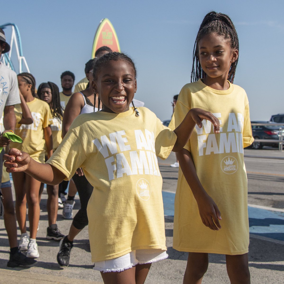 IPROMISESchool's tweet photo. Fun in the sun with our students &amp; staff at @kingjames’ #WeAreFamily Reunion!🎢🙌 #IPROMISE https://t.co/uaxPZWAY9U