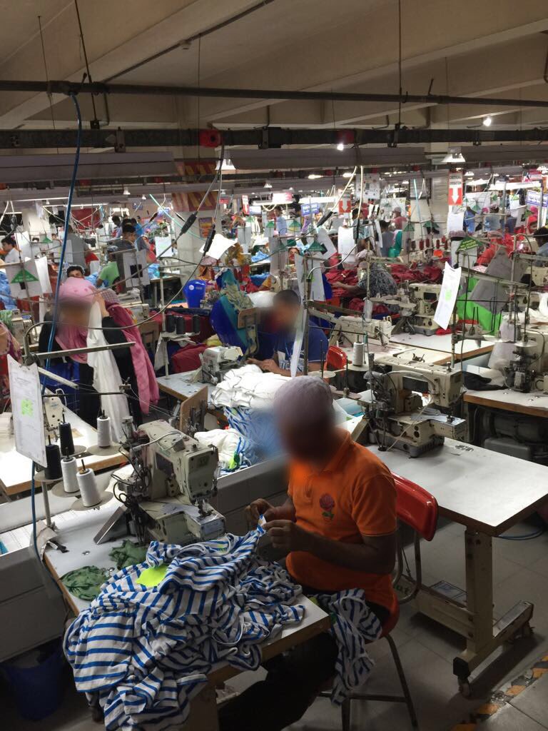 TuftsLaborLab's tweet photo. Photos from a labor lab researcher’s recent visit to a garment factory in Bangladesh. This factory was proven compliant through our research! https://t.co/cmOjYlxkcV
