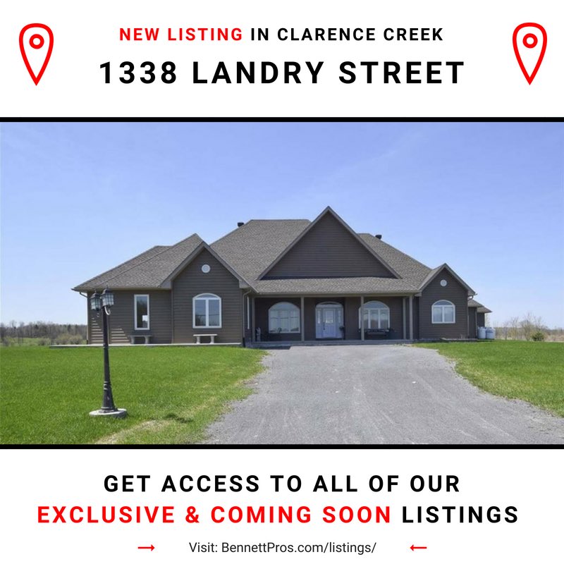 BennettPros's tweet photo. 🏡 New Listing | 📍1338 Landry Street in Clarence Creek. 
-
#Ottawa #RealEstate https://t.co/whuY6Ya8ed