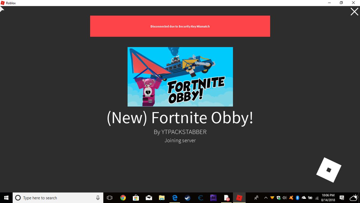 Roblox Says It Disconnected Due To Security Key Mismatch - roblox security key mismatch problem