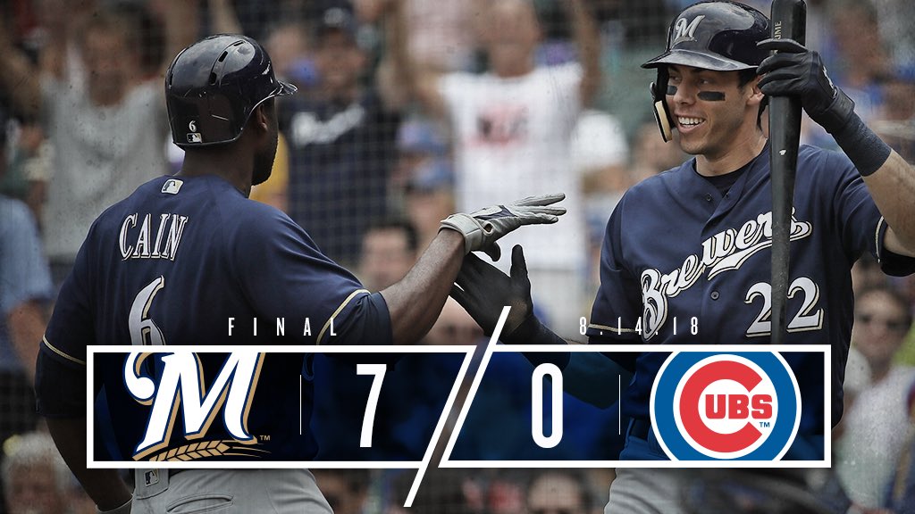 Brewers grabbed the lead just two pitches in and never looked back.  RECAP: mlb.com/gameday/brewer… https://t.co/HNyxE4PHHM