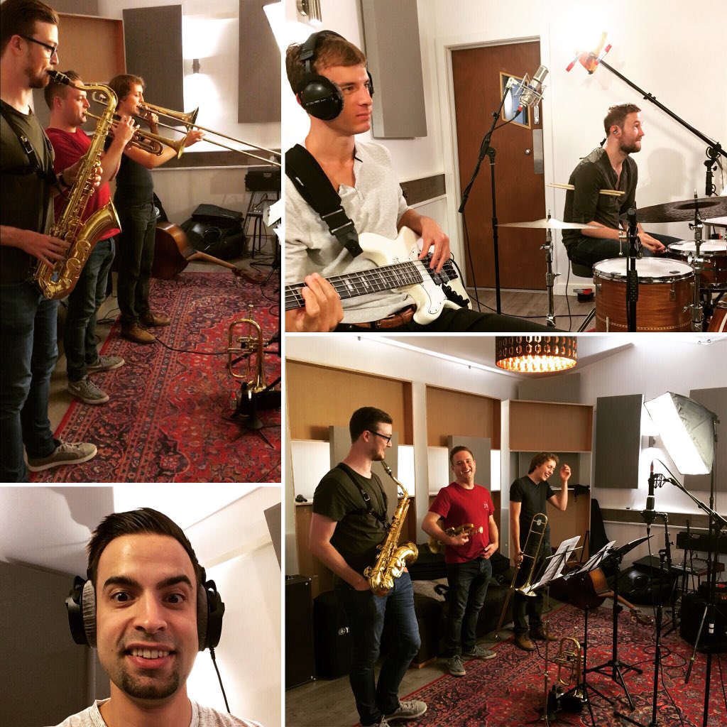 tomlindsaymusic's tweet photo. Marathon day at the studio! Thanks to a whole heap of people for their effort, musicality and dubious backing vocals 😆 https://t.co/8e86r4mYdB