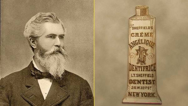 kohdent's tweet photo. 1892, Washington Sheffield Wentworth, inventa la pasta en un tubo plegable, la bautiza como creme dentifrice https://t.co/kbkOIkWjKD