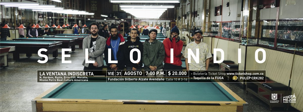 FUGABogota's tweet image. ¿Se van a perder este gran concierto estelar de los mejores representantes de #SELLOINDIO en la FUGA?😮 ¡Los esperamos para pasar una noche repleta de la verdadera música urbana!🎶🎤

🎟️ENTRADAS🎟️ $20.000 en la taquilla del teatro y @TicketShopCol