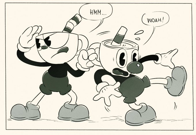 a #Cuphead lil comic?hehe 