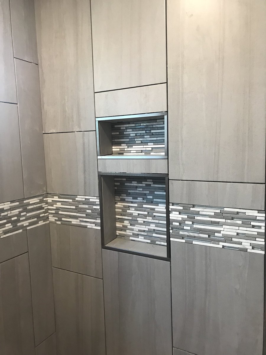 OnAllFloors717's tweet photo. Do t forget the shelves !! #Custom   #shower #Master-bathroom https://t.co/eSTeZ9JbTg