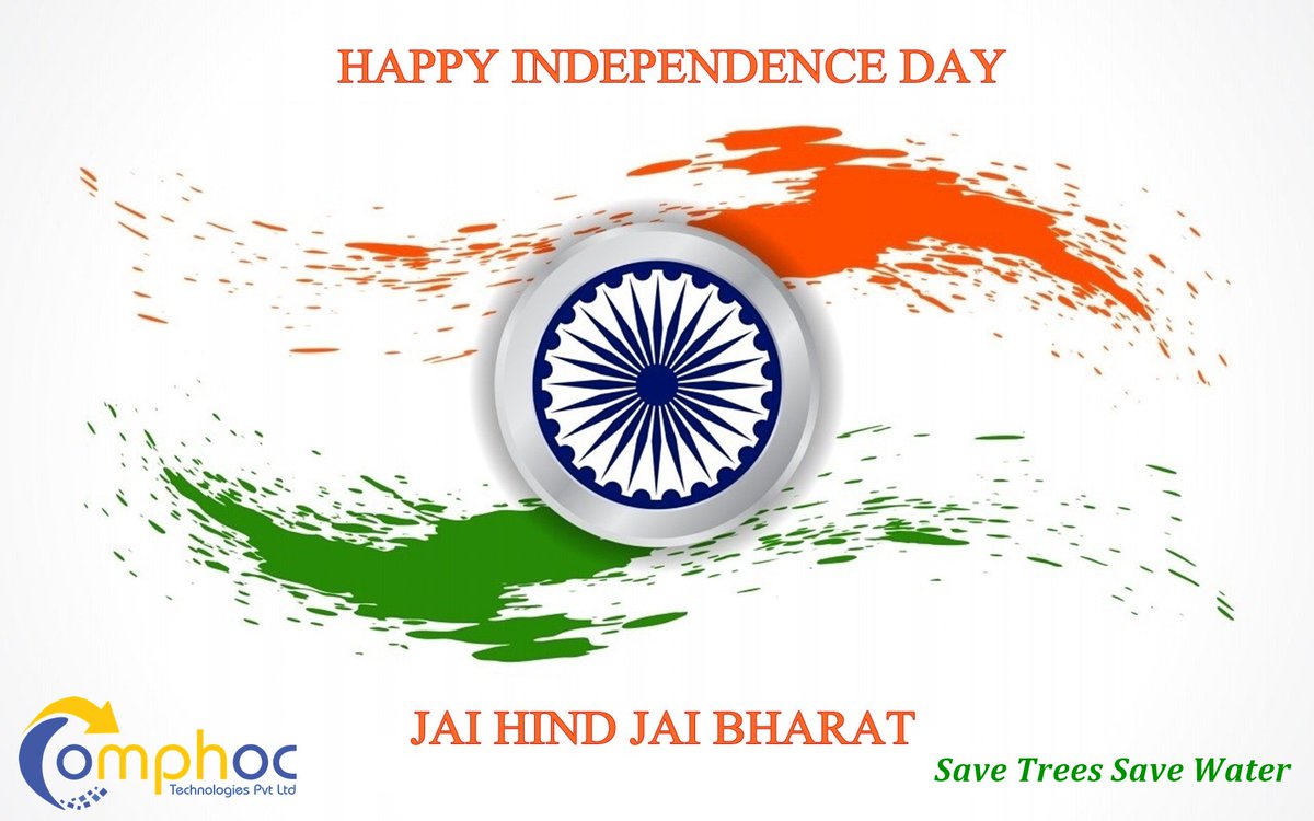 ComphocL's tweet photo. Comphoc wishes everyone a Happy 72nd Independence Day 2018!!
#comphocindia #independenceday2018 #industry40 #makeinindia https://t.co/fcGK7uHg17