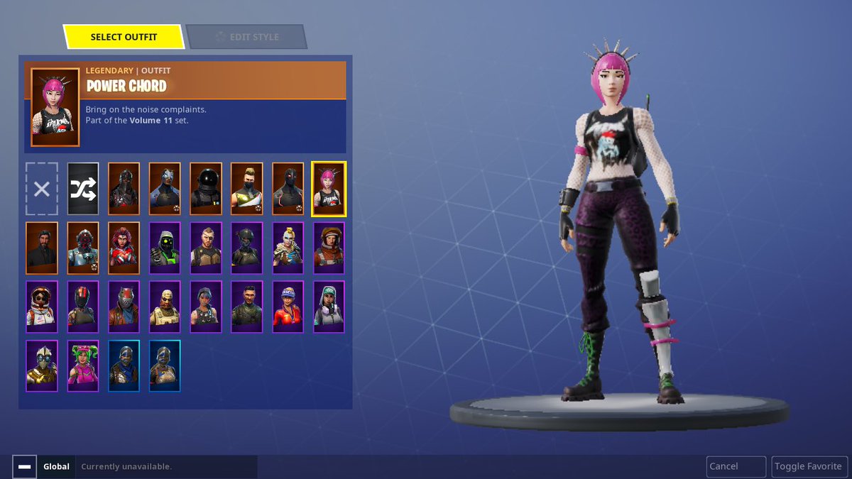 Selling this Fortnite account.

-Power Chord
-Black Knight
-Sparkle Specialist
-Archytype
-350 VBucks 

**UNVERIFIED EMAIL**
(You can change the email with a method)

not fa

Selling for $8.50 DM
