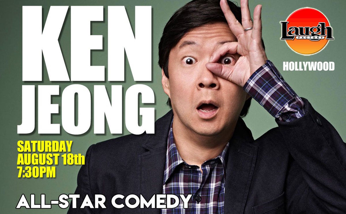 #comedy #TheLaughFactory #Hollywood #Saturday @Face_Law  <a href="/tomdreesencomic/">Tom Dreesen</a>  <a href="/kenjeong/">Ken Jeong</a>  <a href="/DaneCook/">Dane Cook</a>  <a href="/bobbyleelive/">Bobby Lee</a>  - BUY TICKETS HERE: laughfactory.com/clubs/hollywoo…