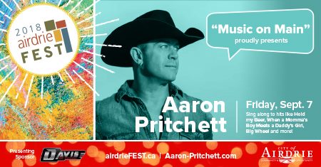 #Airdrie Come out to Airdriefest Sept 7 and 8th !! Celebrate your city with some incredible live music and much more!!

#livemusic #aaronpritchett #Aidriefest #cityofairdrie #beergardens
