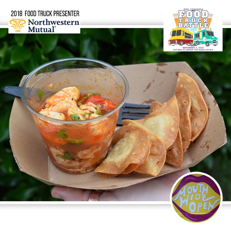 Are you coming to the #VAFoodTruckBattle? Mouth Wide Open will be there! Get your tickets today! #WhoWillWin