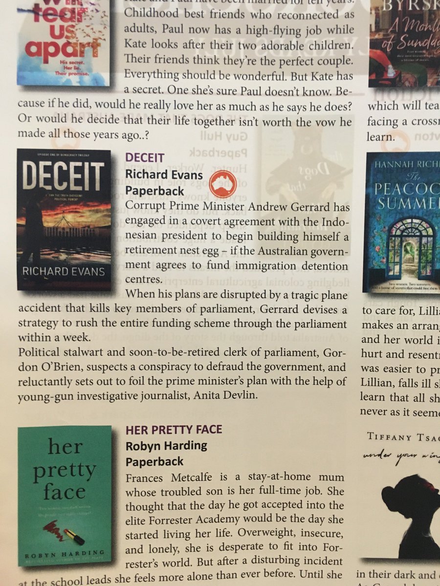 impact_press's tweet photo. So Great to see Deceit in Collins Booksellers Great Monthly Reads - Order your copy now! https://t.co/maFBs7uUCS https://t.co/QGV5EjJFHw