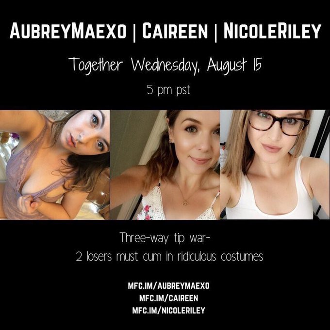 You guys better come make sure I don&rsquo;t fail tomorrow in this tip war against @AubreyMaexo &amp; @caireenMFC<a href="/tag/onmfc"class="tags"><span>#onmfc</span></a>