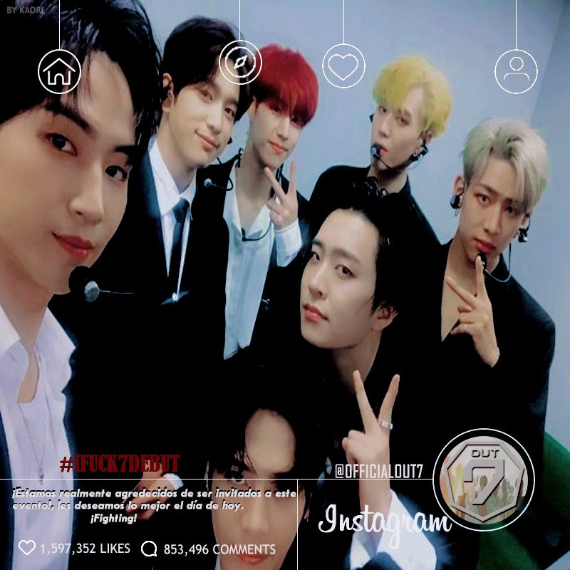 OfficialOUT7's tweet image. ㅤㅤ(  #iFuck7DEBUT // 14.O8.18。) 

¡Estamos agradecidos de ser invitados al debut de éstos talentosos chicos!, realmente nos complace estar aquí para apoyarles.

                ¡Gemelos, Fighting!.
