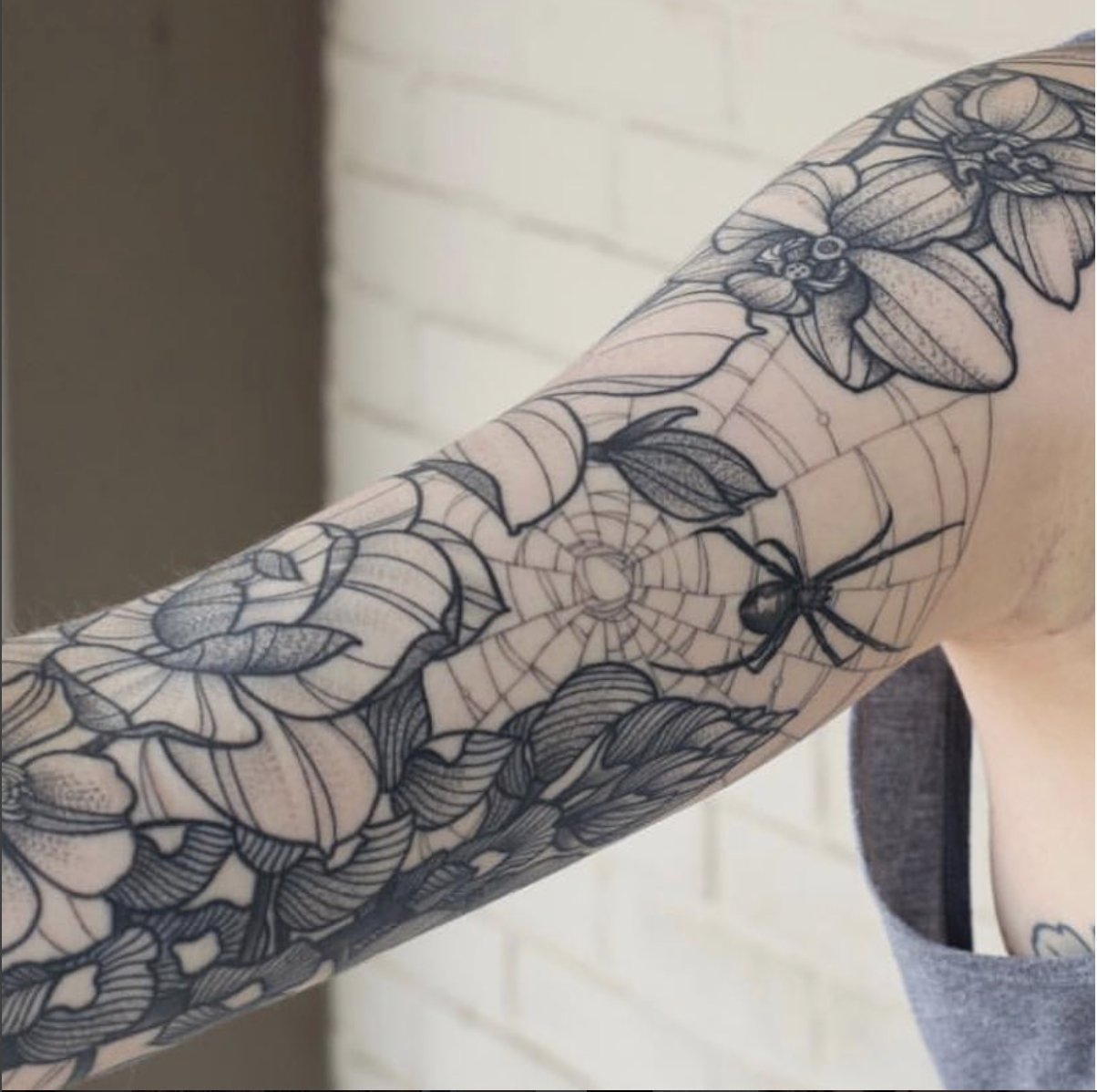 Spider Web Tattoo Sleeve