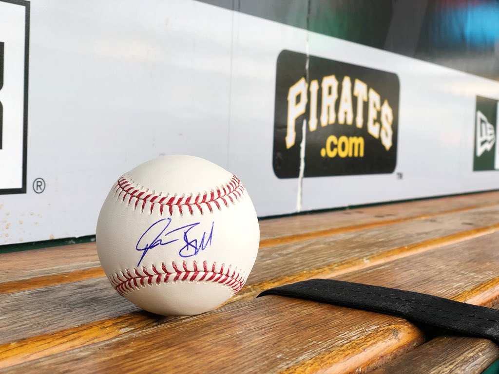 Pirates's tweet image. RETWEET THIS now for a chance to win a Josh Bell SIGNED baseball!

(wish him a Happy Birthday too)
