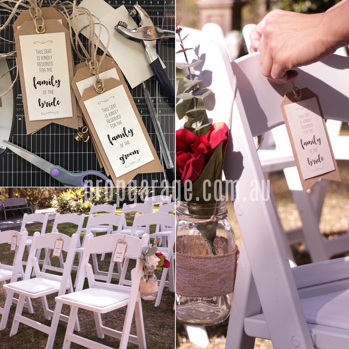 PropGarage's tweet image. Our hand-made reserved seat tags for our bride and groom’s family!
.
.
.
#reserved #reservedseating #handmade #rusticwedding #weddingideas #weddingsetup #weddingstylist #weddingceremony #prophire #frontrowseats #weddingceremony #weddingsigns #propgarage #handcrafted