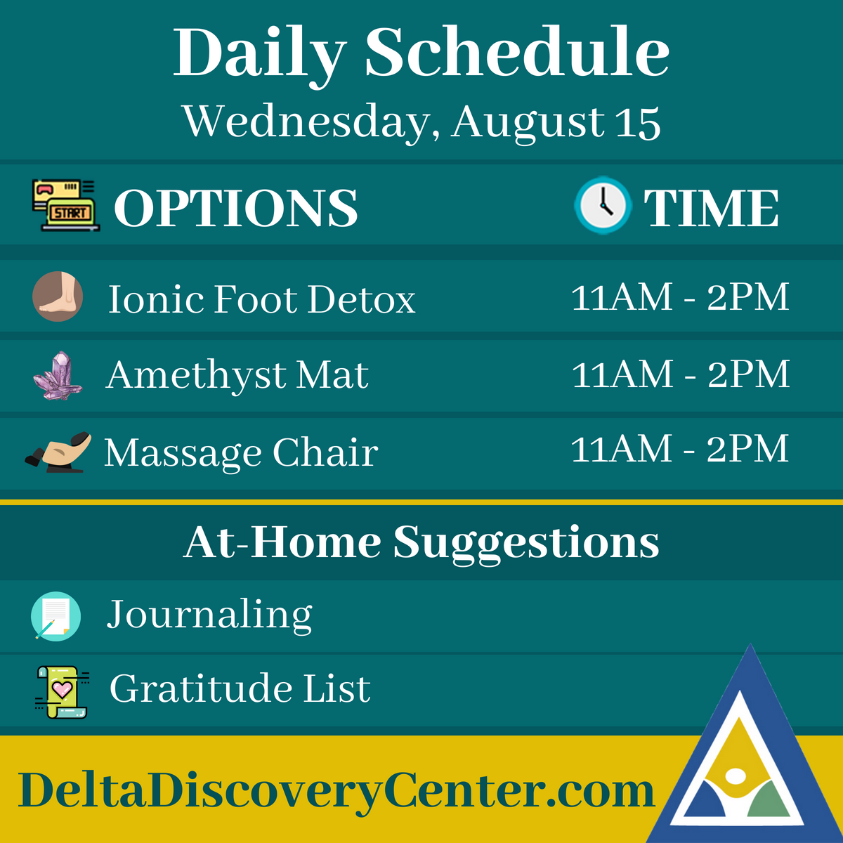 ddchiltonhead's tweet image. Did you know that massage chairs actually help with spine alignment? If you need help, book a slot for tomorrow at the Center.

#massagechair #spinealignment #health #wellness #hiltonhead #hiltonheadhealth #hhi #deltadiscoverycenter