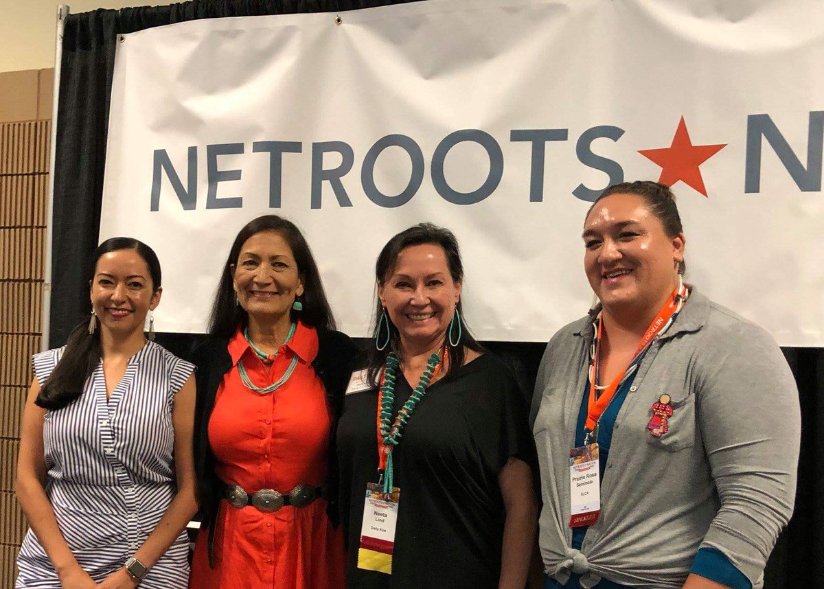 RadRachelLove's tweet photo. Here are some awesome photos of my mom @NeetaLind with rock star 🌟 Native congressional candidate Deb Haaland @Deb4CongressNM. She's so awesome she makes me <swoon>!!
My mom is Director of Community at @dailykos. #NetrootsNation #NetrootsNation2018
#debrahaaland #debhaaland https://t.co/MTjSjF0LDB