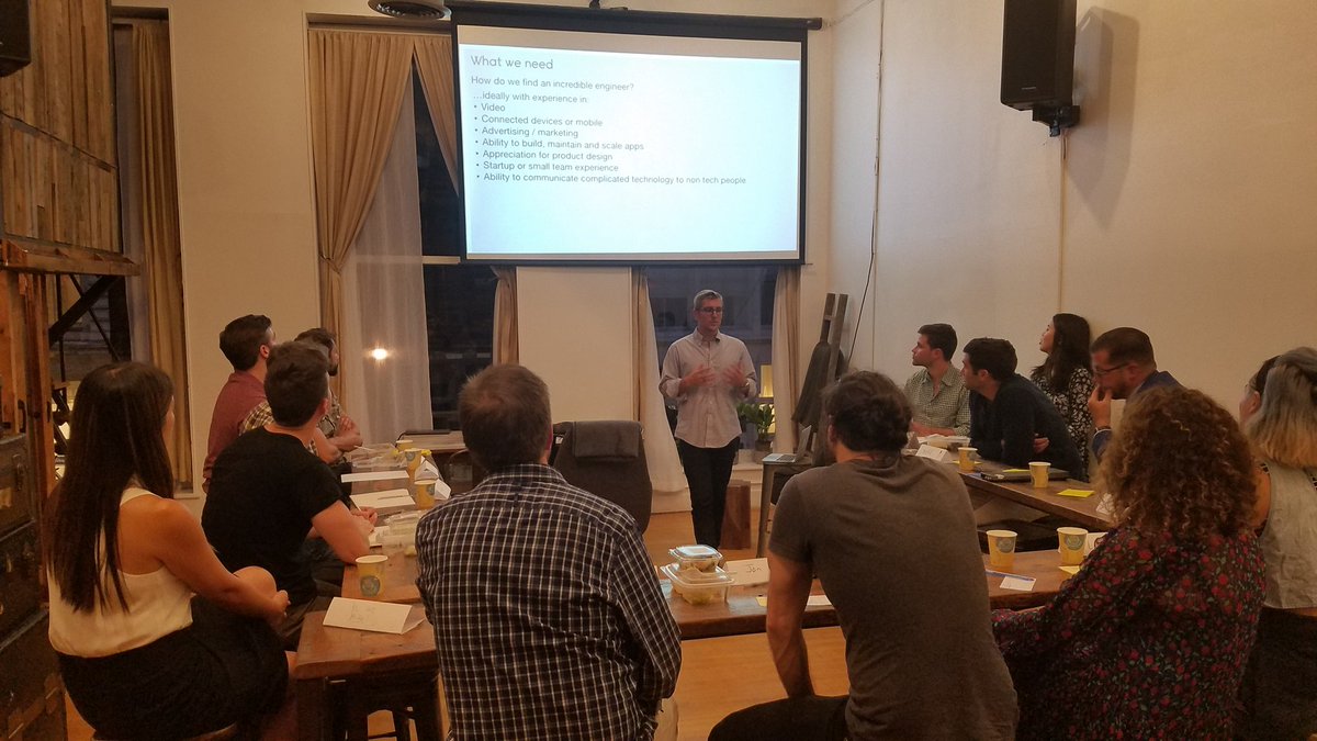 geniusnewyork's tweet photo. Now up, @SorgxSorg of #NudgeTV. They're looking for engineers, specifically: https://t.co/yY46EZG7DO