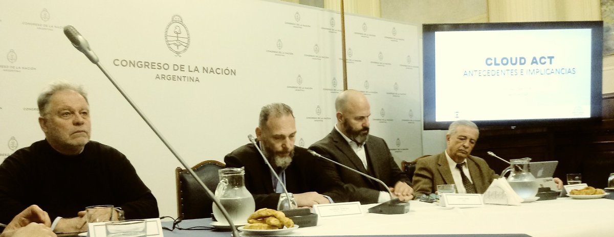 luispapagni's tweet photo. Interesante debate en el Honorable Camara Nacional de Diputados sobre Cloud Act organizada por la @FundacionCapa8, moderada por @alxprince, con la presentación de Raúl Palenque de @ModernizacionAR, y apoyada por @mgwechsler https://t.co/D5cAE5LvaI