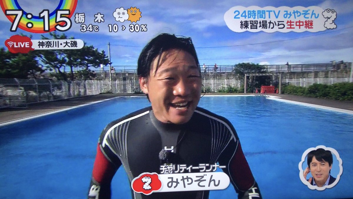 2019 24時間テレビマラソン 追跡記録 駅伝ランナー さんが今年は川崎市の生田スタジオから走る