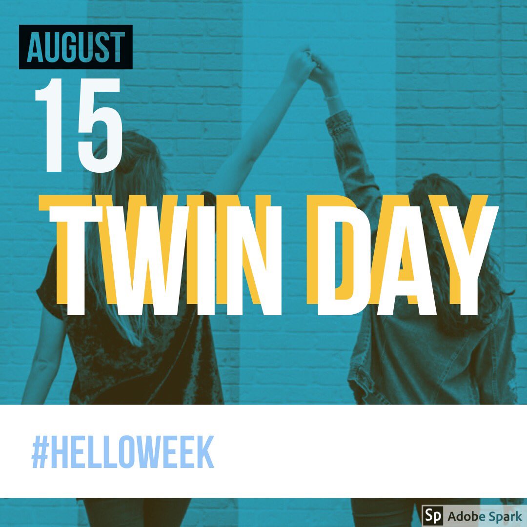 NorcoHighSchool's tweet image. Twin Day tomorrow! #helloweek
