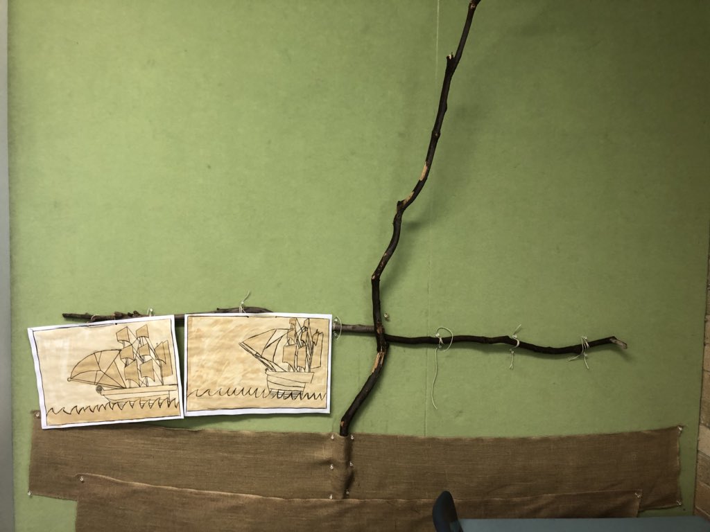 Artworks are starting to appear in the library for <a href="/TheCBCA/">The CBCA</a> #bookweek. This was created by year 4 and will look fantastic when finished. Can you guess which #shortlisted book they studied? <a href="/KristenEvans1/">Kristen Evans</a> <a href="/MissSohailaa/">Sohaila</a> <a href="/JenniferTieu9/">Jennifer Tieu</a>