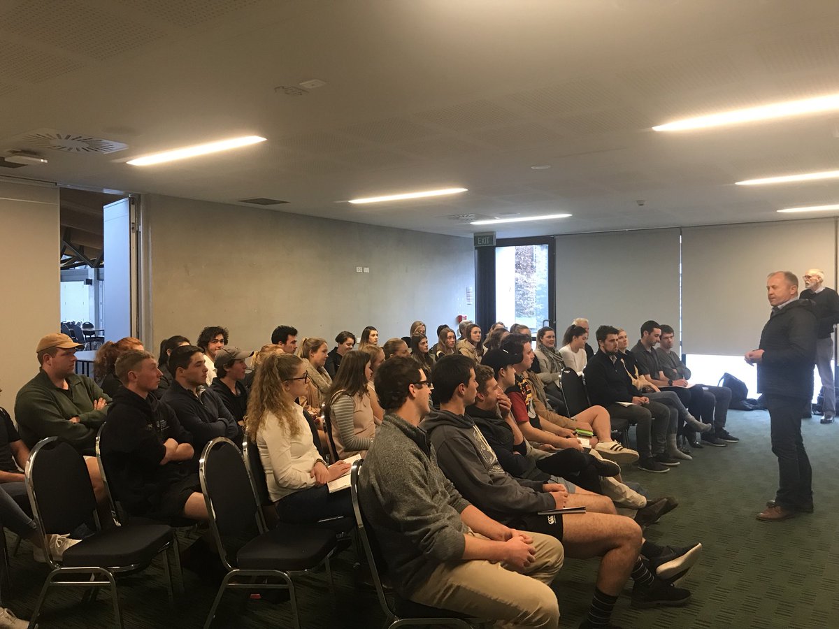 christelchappy's tweet photo. We’ve been lucky enough to have Mike Peterson speak to a number of our hubs across the country, sharing his personal journey and insight to The future of food 🙌thanks so much for sharing your knowledge with our tertiary students! (NZs next generation food producers) @tepunamike https://t.co/Ex0UoA45MW