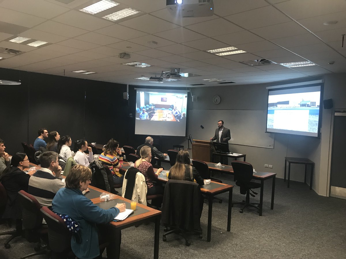 spraysystemsnz's tweet photo. Joel Migchelbrink presenting "An Introduction to Electrostatic Spray Drying" yesterday at @MasseyUni.
Special thanks to the team at Massey, NZIFST and those who attended who made the event such a success, highlighting the great work being done at @FluidAirInc. https://t.co/pUqc8o45yI