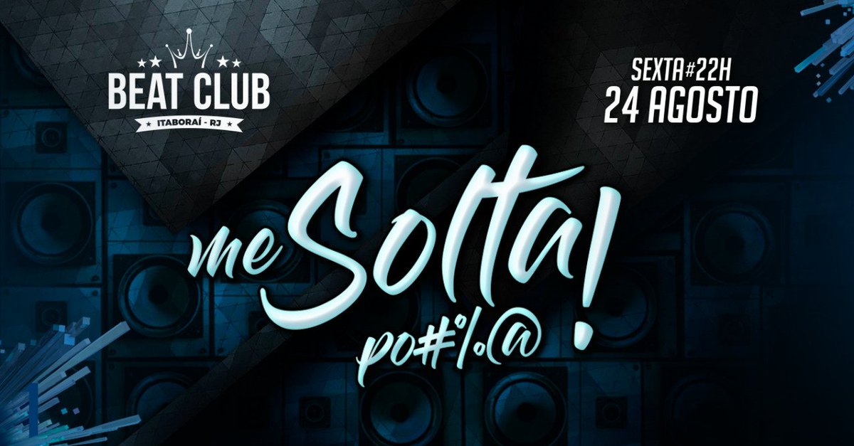 Ka_Monteirooo's tweet photo. Mais um evento confirmado! ✅

Aaaah, ME SOLTA PO#%@! 
É dia 24 de agosto! 
Explosão já anunciada 💥💣
Atrações em breve 🤭
#Mesoltabeat #Beatclubitaborai https://t.co/OLb5Mx8qnD