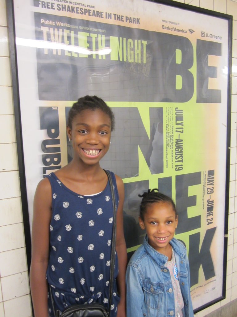 arlenemroberts's tweet image. BTW @bytesdog, you'll be thrilled to hear I'm adhering to literary tradition. Treated nieces to their first #ShakespeareInThePark, @PublicTheaterNY's production of Twelfth Night, with our dear friend, Christine Yvette Lewis, in a major role.