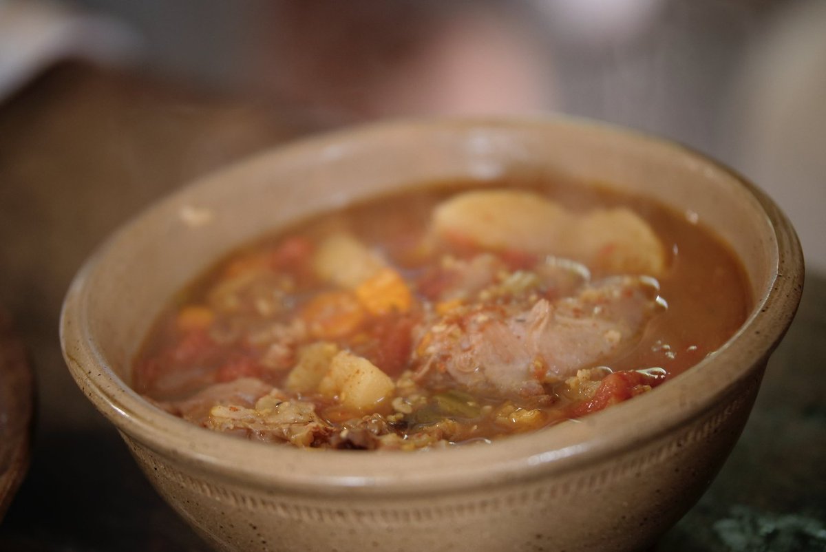 Burgoo, also known as Roadkill Stew, has been a Kentucky staple for over one and a half centuries. This dish is a symbol of enslaved cooks creativity, using whatever meats and vegetables were in season #BizarreFoods #UndergroundRailroad