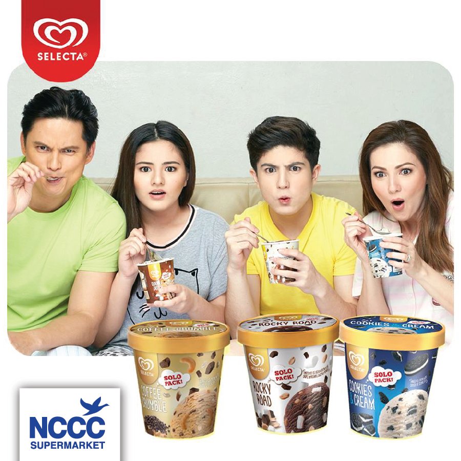 NCCCSupermarket's tweet photo. Your favorite Selecta flavors are now available in Solo Packs at NCCC Supermarket. Beat the heat and grab your favorite ice cream now in sulit and individualized packs! 
#IceCream 
#SulitShopping https://t.co/HMA9RCNt7w