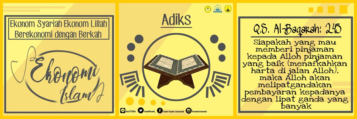 [ ADIKS ] 

Berjuang di jalan Alloh memerlukan harta, maka korbankanlah harta kalian. 
Selengkapnya cek 😊 instagram.com/foseiunsoed/

#FoseiBersinar
#KitaFosei
#Adiks
#MediaKece
#FosseiJateng
#FosseiNasional