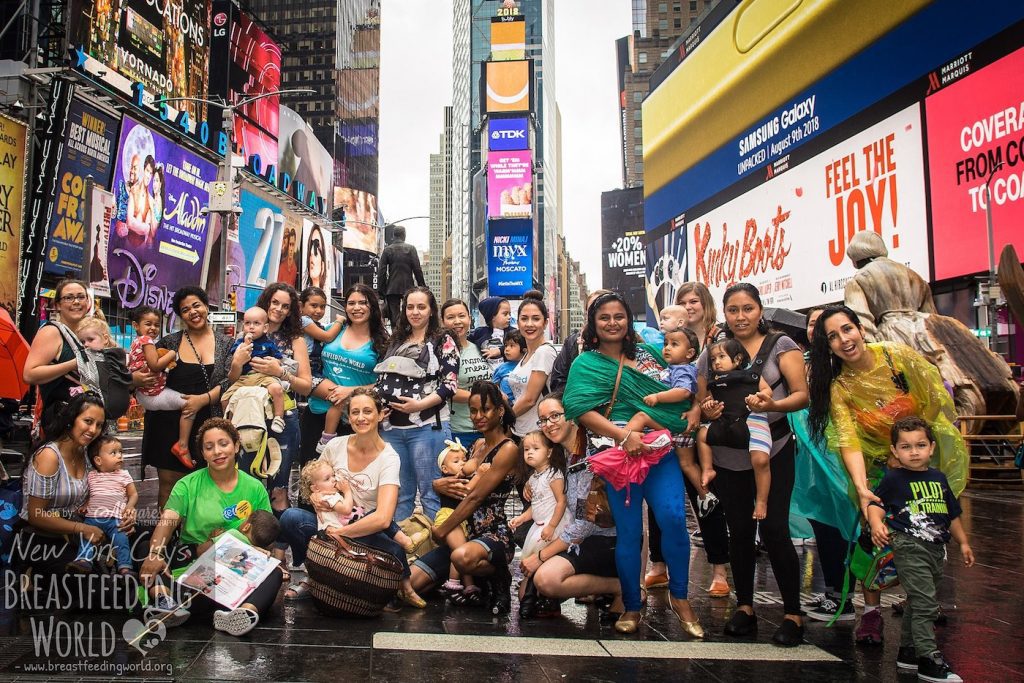 bfeedingworld's tweet photo. Breastfeeding mothers took over Times Square once again https://t.co/EDMzPZrivd https://t.co/KiJSqGCzQc