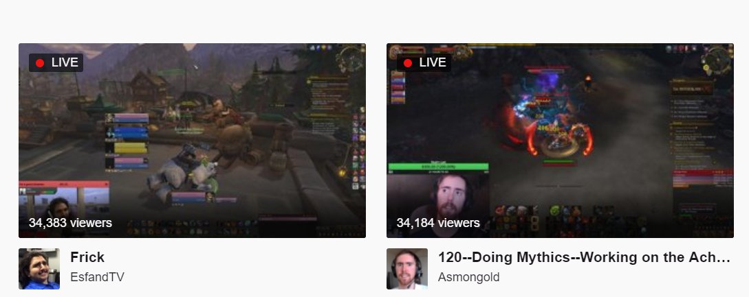 EsfandTV's tweet photo. Man, earned some awfully good viewership today on Twitch. All by myself! Thanks for the motivation @Sodapoppintv! @Asmongold you put up a really good fight in the quest for viewers on BFA launch... Maybe when I hit 120 I'll have even more! https://t.co/oseZIvQNkp