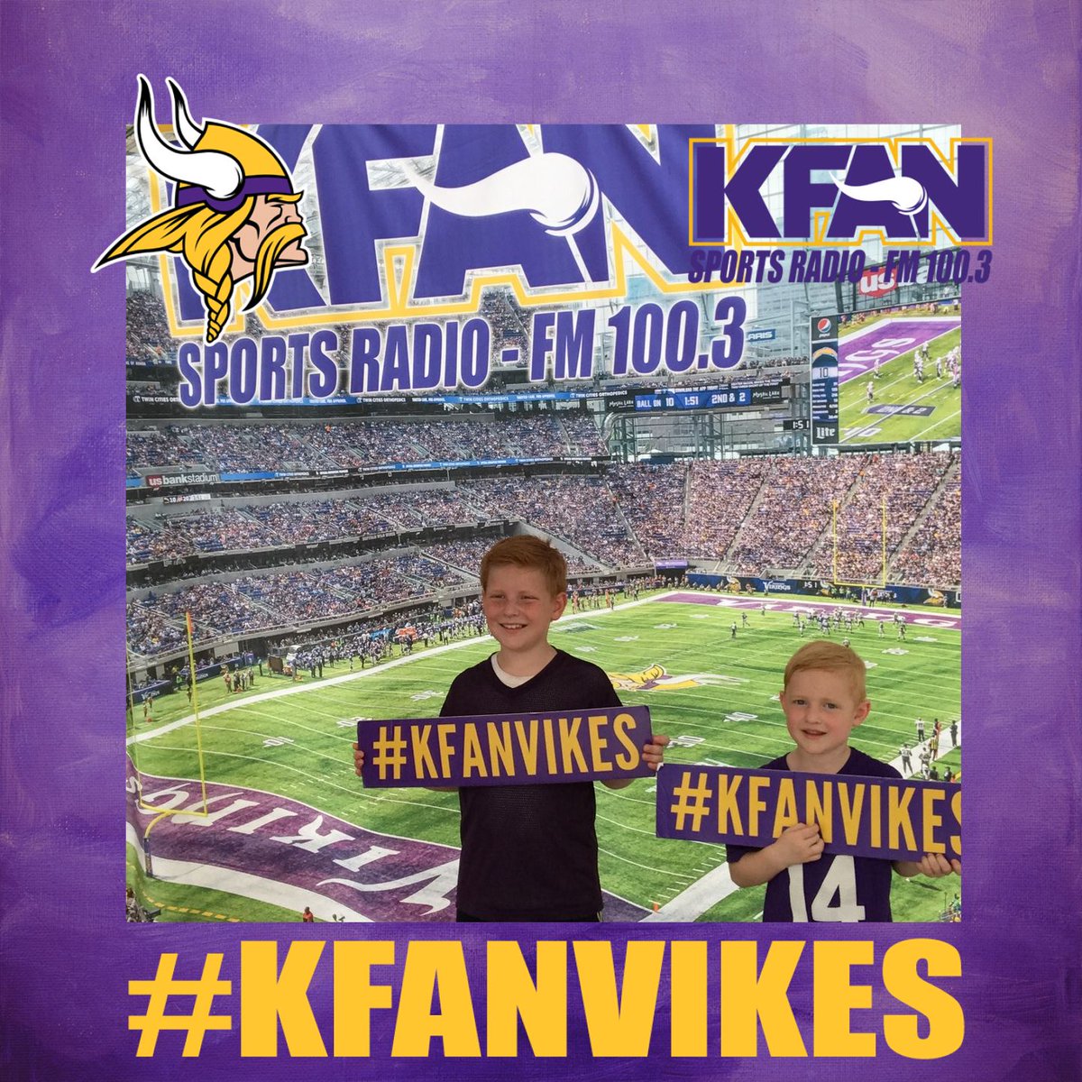 jacemilomom's tweet photo. #KFANVIKES We loved the Vikings Training Camp &amp; Visiting the KFan Booth💜🏈💛 https://t.co/4MKdfefiLP