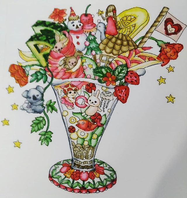 akemikan3's tweet photo. #大人の塗り絵 #コロリアージュ #coloriage #daiso癒しの塗り絵 https://t.co/Ce6VrUPRBK https://t.co/AT1o0JcFFz