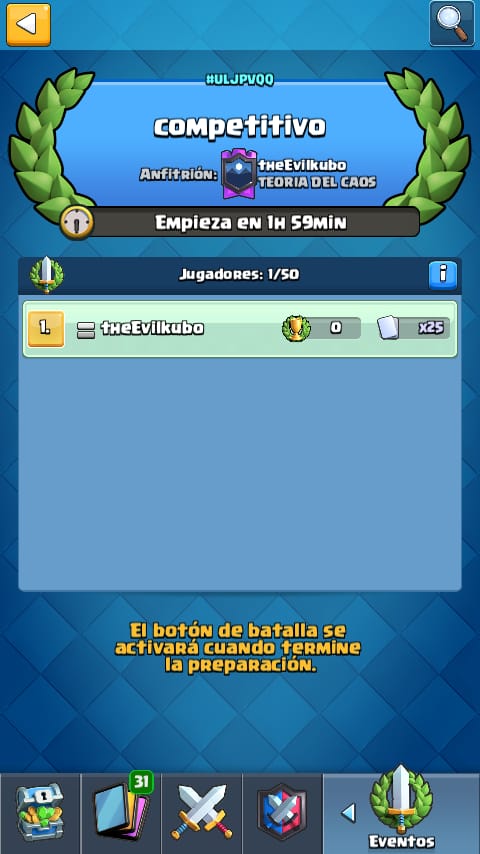Torneo para entrar al equipo competitivo de <a href="/teoriadlcaos/">TEORIA DEL CAOS</a> 
Hora de inicio➡️9:00pm 🇲🇽
Contraseña➡️ la pondré a esa hora
➡️Primeros 3 mandar MD si les interesa entrar al equipo
Premio🏆 header + logo♉ 
RT 🔀y FAV se agradece ♥️