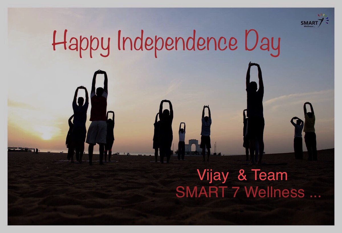 smart7wellness's tweet photo. Greetings!!! On this great day let’s see the positives and work towards uplifting ourselves for the overall development of the whole humanity.
#Happy #Independence Day...
With love 
Vijay https://t.co/pHFIBVnzQ8