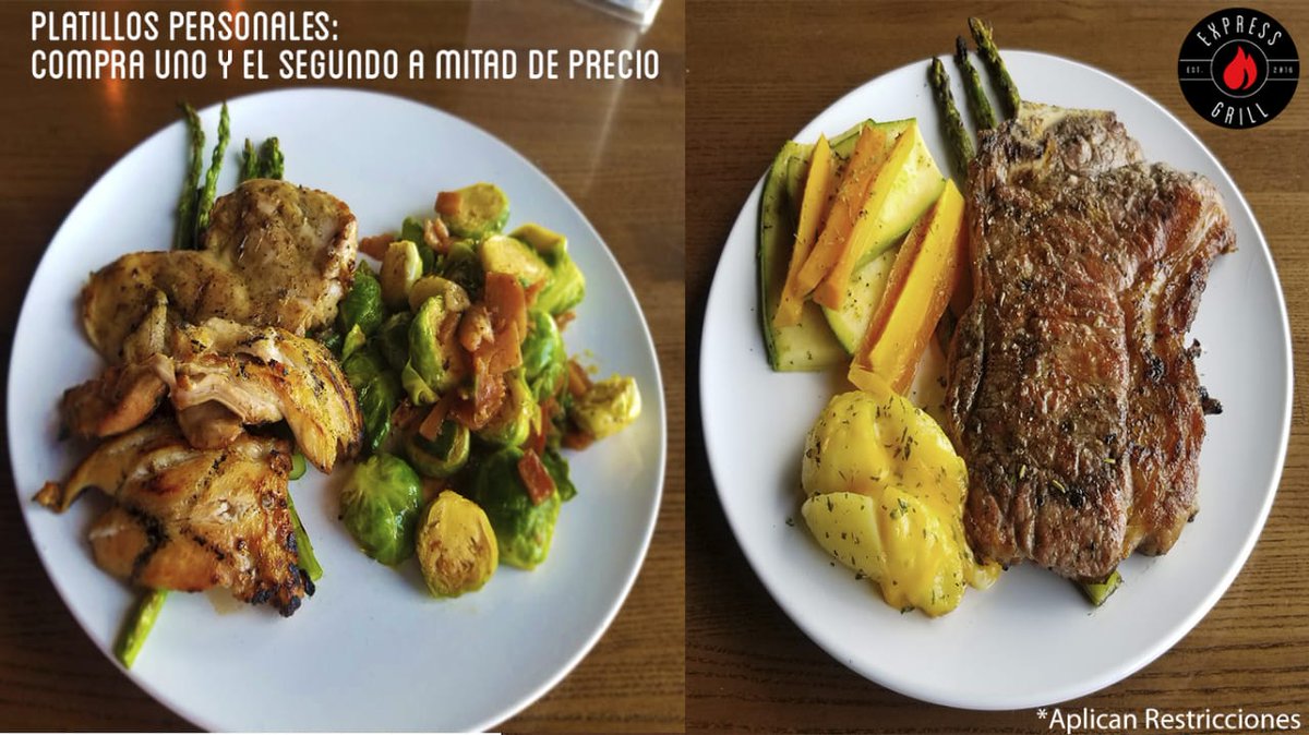 Express_grill's tweet photo. #Lunes a #Miércoles especial de 1pm a 4pm en la compra de un platillo personal el segundo a mitad de precio *Aplican restricciones https://t.co/DtcZ06U6MX